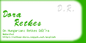 dora retkes business card